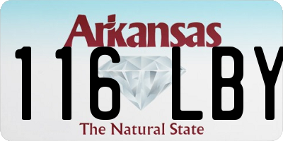 AR license plate 116LBY
