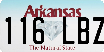 AR license plate 116LBZ