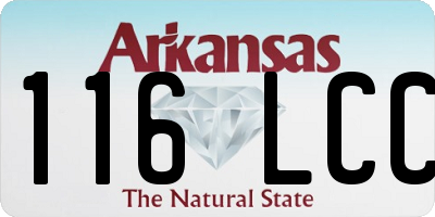 AR license plate 116LCC