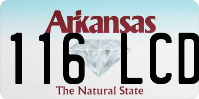 AR license plate 116LCD