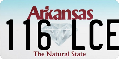 AR license plate 116LCE