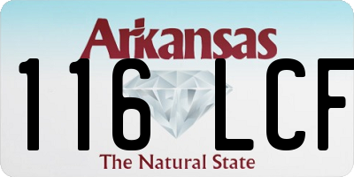AR license plate 116LCF