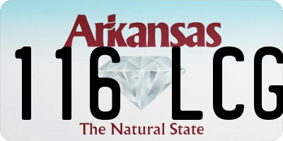 AR license plate 116LCG