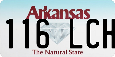 AR license plate 116LCH