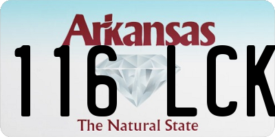 AR license plate 116LCK