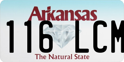 AR license plate 116LCM