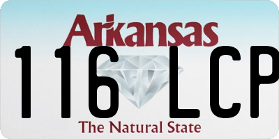 AR license plate 116LCP