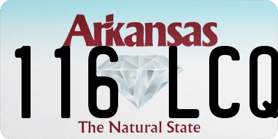 AR license plate 116LCQ