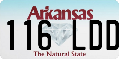 AR license plate 116LDD