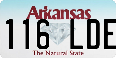 AR license plate 116LDE