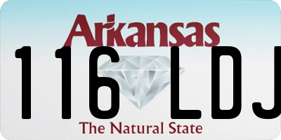 AR license plate 116LDJ