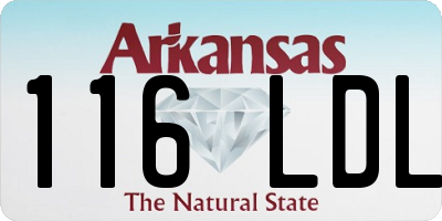 AR license plate 116LDL