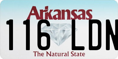 AR license plate 116LDN