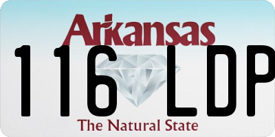 AR license plate 116LDP