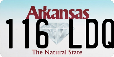 AR license plate 116LDQ