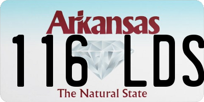 AR license plate 116LDS