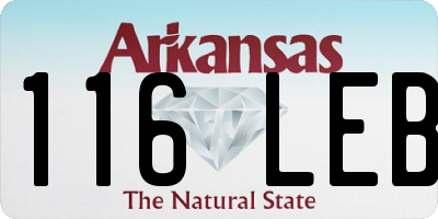 AR license plate 116LEB