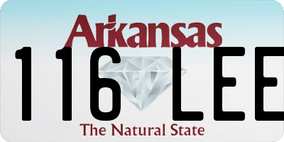AR license plate 116LEE
