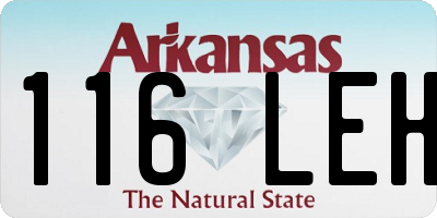 AR license plate 116LEH
