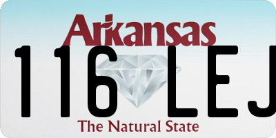 AR license plate 116LEJ