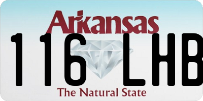 AR license plate 116LHB