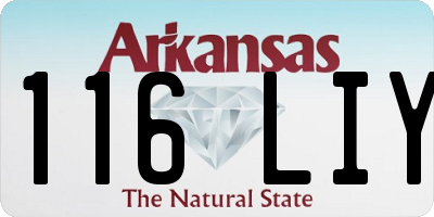 AR license plate 116LIY