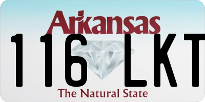 AR license plate 116LKT