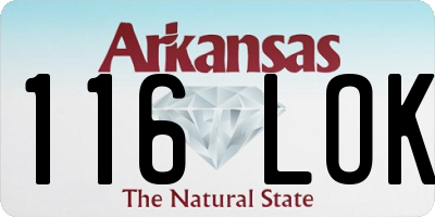 AR license plate 116LOK
