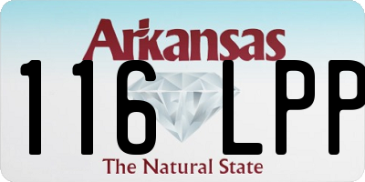 AR license plate 116LPP