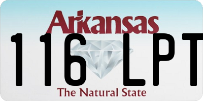 AR license plate 116LPT