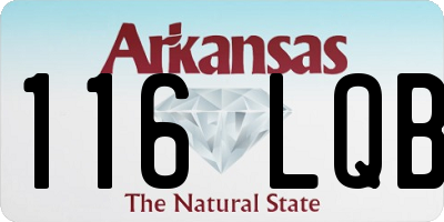 AR license plate 116LQB