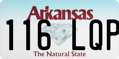 AR license plate 116LQP