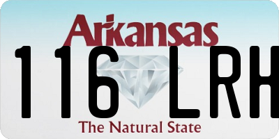 AR license plate 116LRH