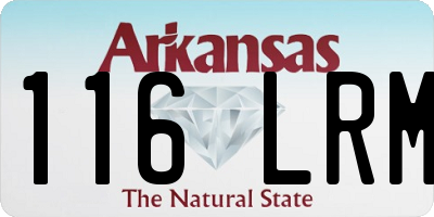 AR license plate 116LRM