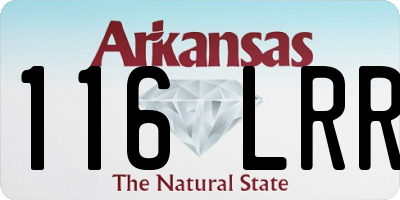 AR license plate 116LRR