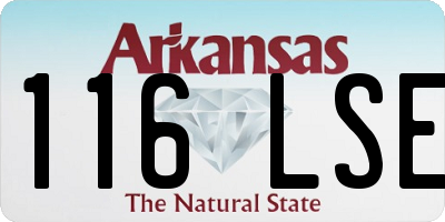 AR license plate 116LSE