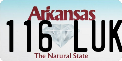 AR license plate 116LUK