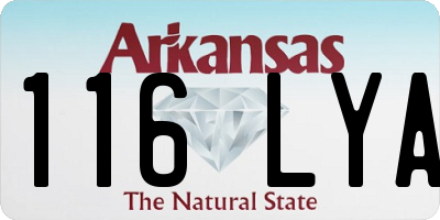 AR license plate 116LYA