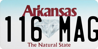 AR license plate 116MAG