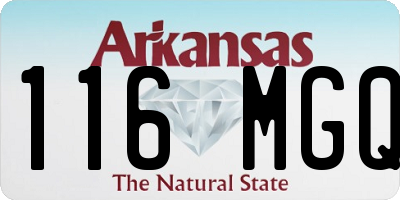 AR license plate 116MGQ