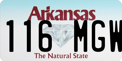 AR license plate 116MGW