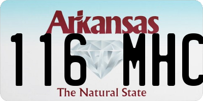 AR license plate 116MHC