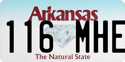 AR license plate 116MHE