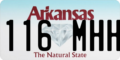 AR license plate 116MHH