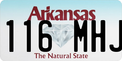 AR license plate 116MHJ