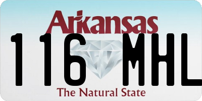 AR license plate 116MHL
