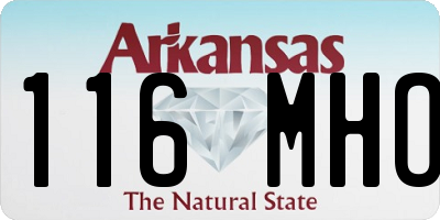 AR license plate 116MHO