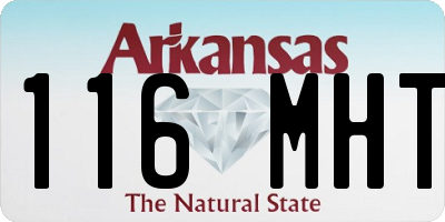 AR license plate 116MHT
