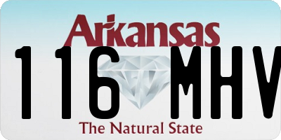 AR license plate 116MHV