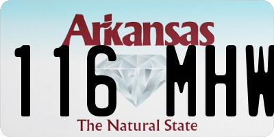 AR license plate 116MHW